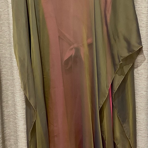 Karen Kane A Line Rose Dress w/Bronze Shawl, Size 8 - Picture 2 of 13
